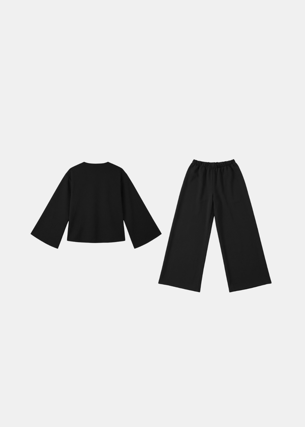 Boat Neck Belted Set