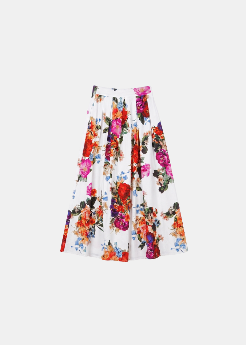 Floral Print Maxi Skirt