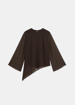 Asymmetric Silk Blouse