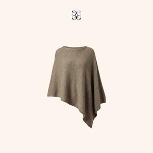 emlavish Asymmetrical Knitted Cape Poncho
