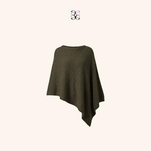 emlavish Asymmetrical Knitted Cape Poncho