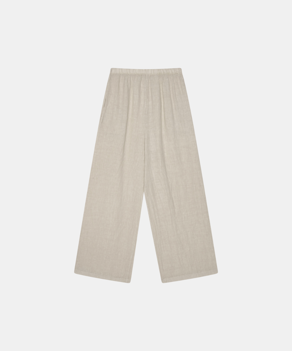 Linen Trousers - Beige