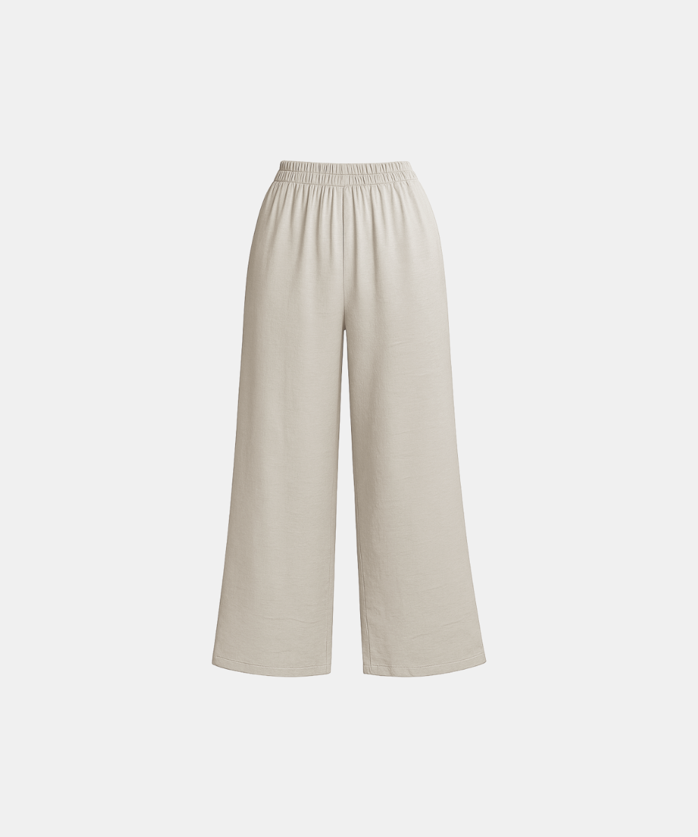 Linen Trousers - Beige