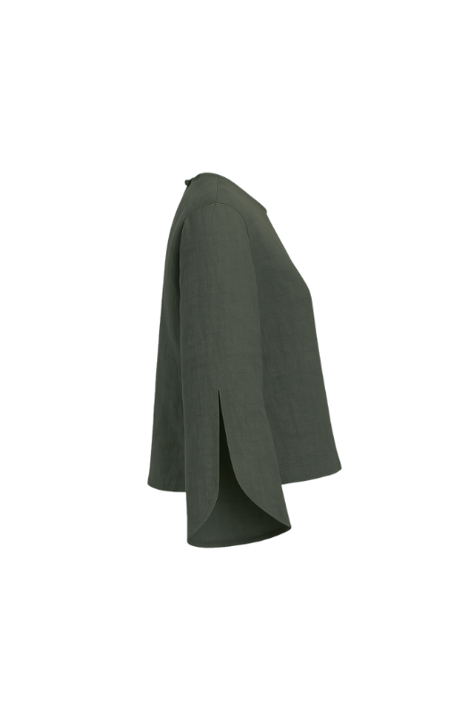 Slit Sleeve Blouse - Fango