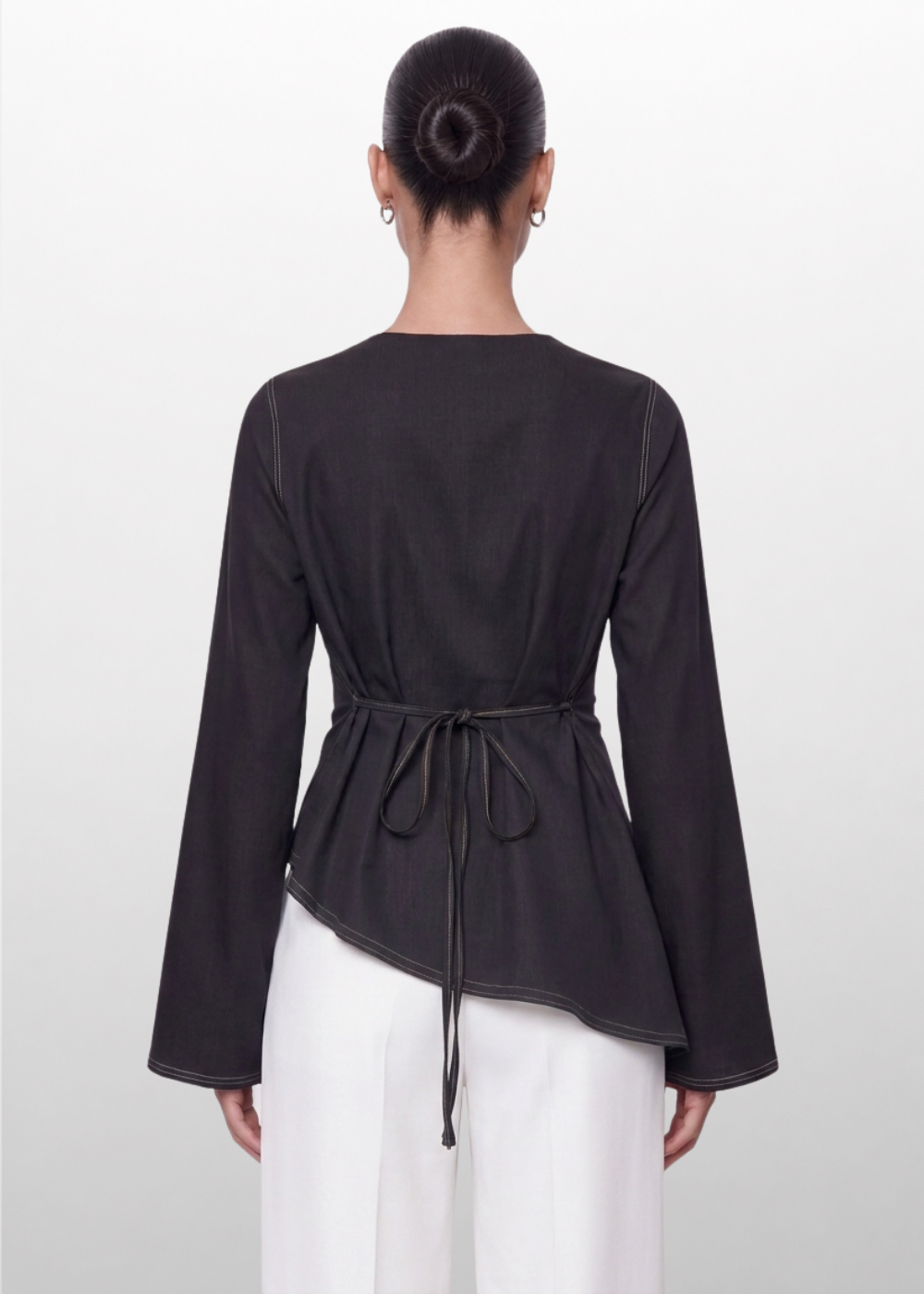 Denim Asymmetric Black