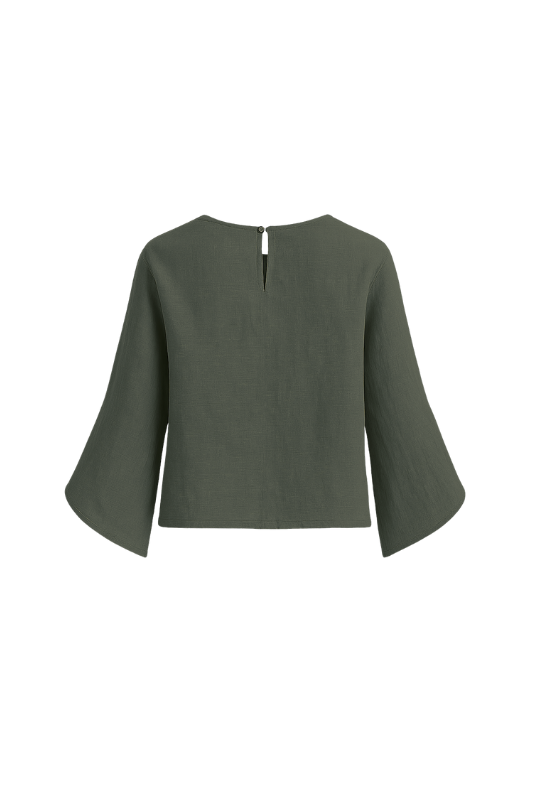 Slit Sleeve Blouse - Fango