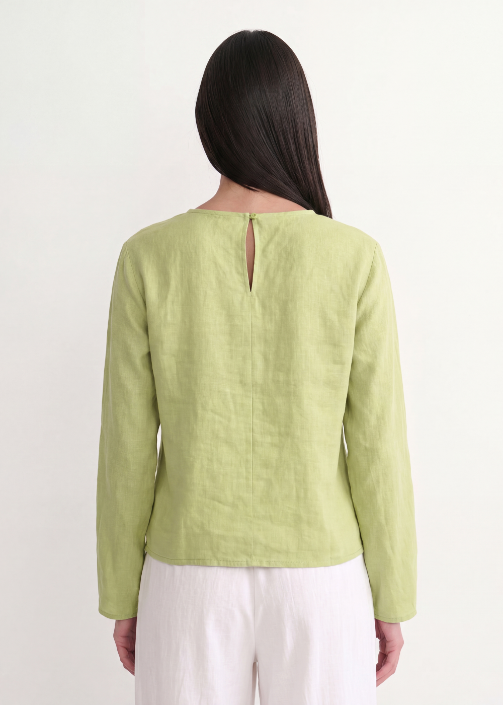 Slit Sleeve Blouse - Olive