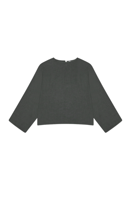 Slit Sleeve Blouse - Fango
