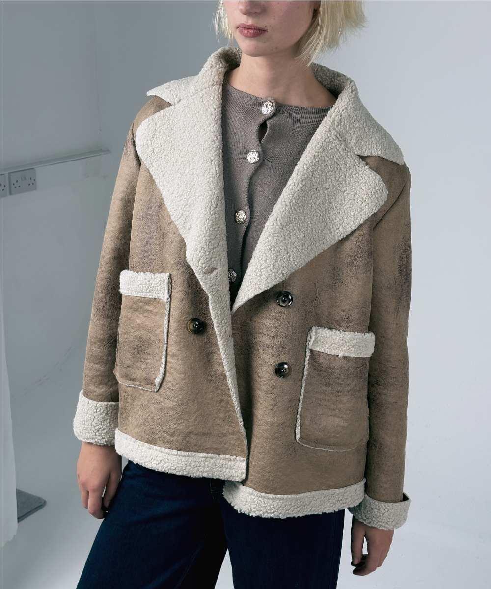 Double Breasted Aviator Jacket