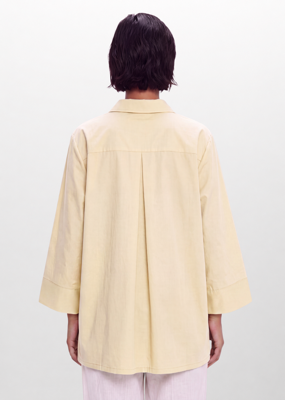 Collared Relaxed Blouse Yellow