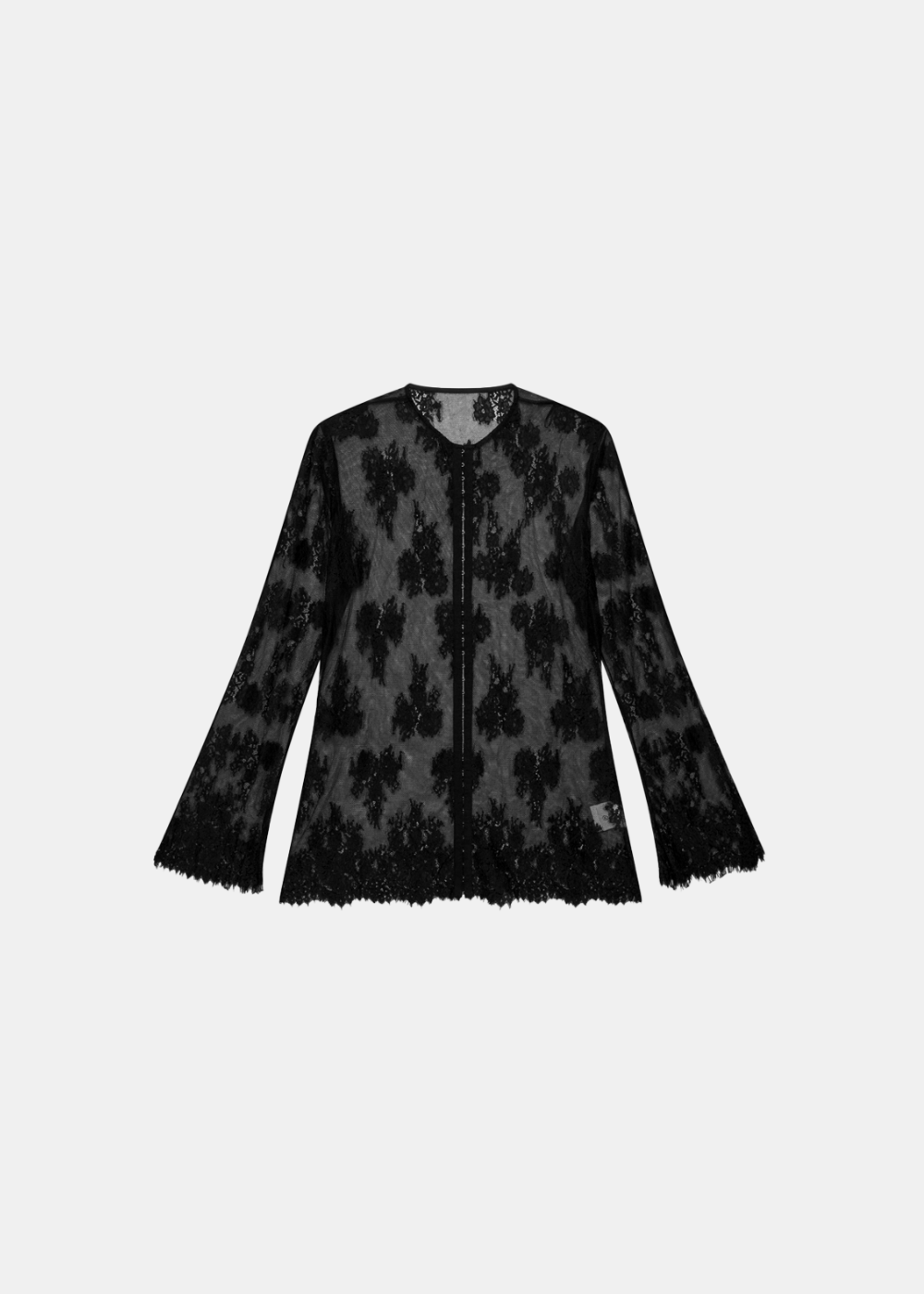 LACE BLOUSE BLACK