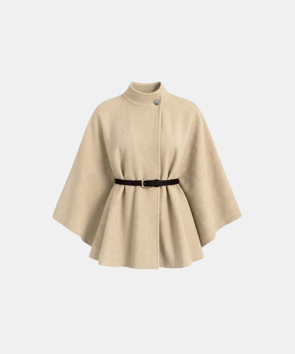 Cape Jacket With Belt