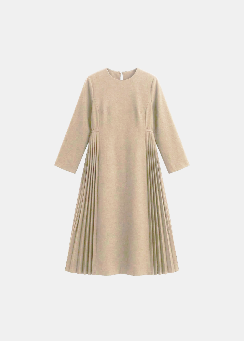 Pleated Side Maxi Dress