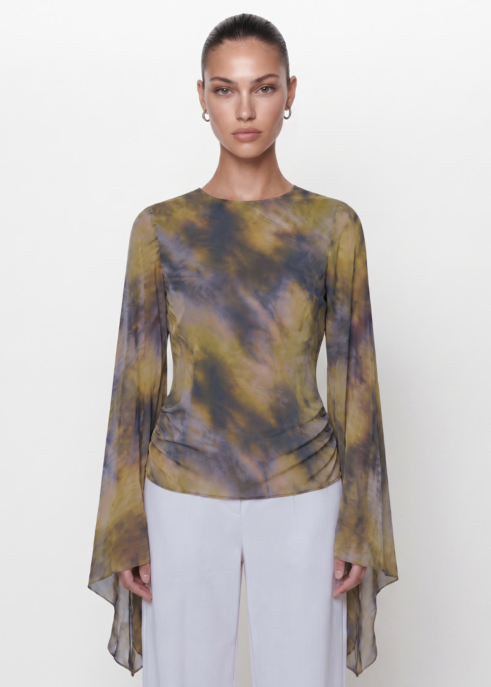 Marble Print Blouse