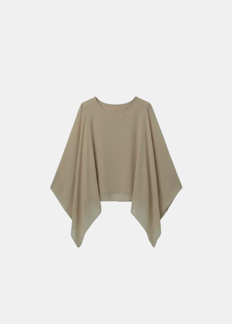 Silk Batwing Blouse With Lining
