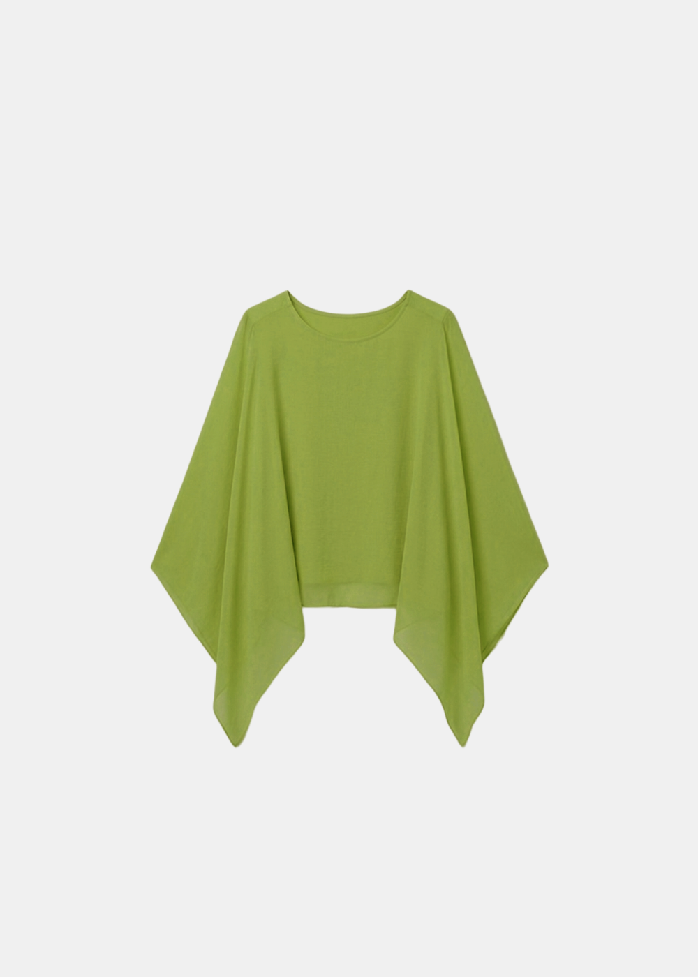 Silk Batwing Blouse Lime