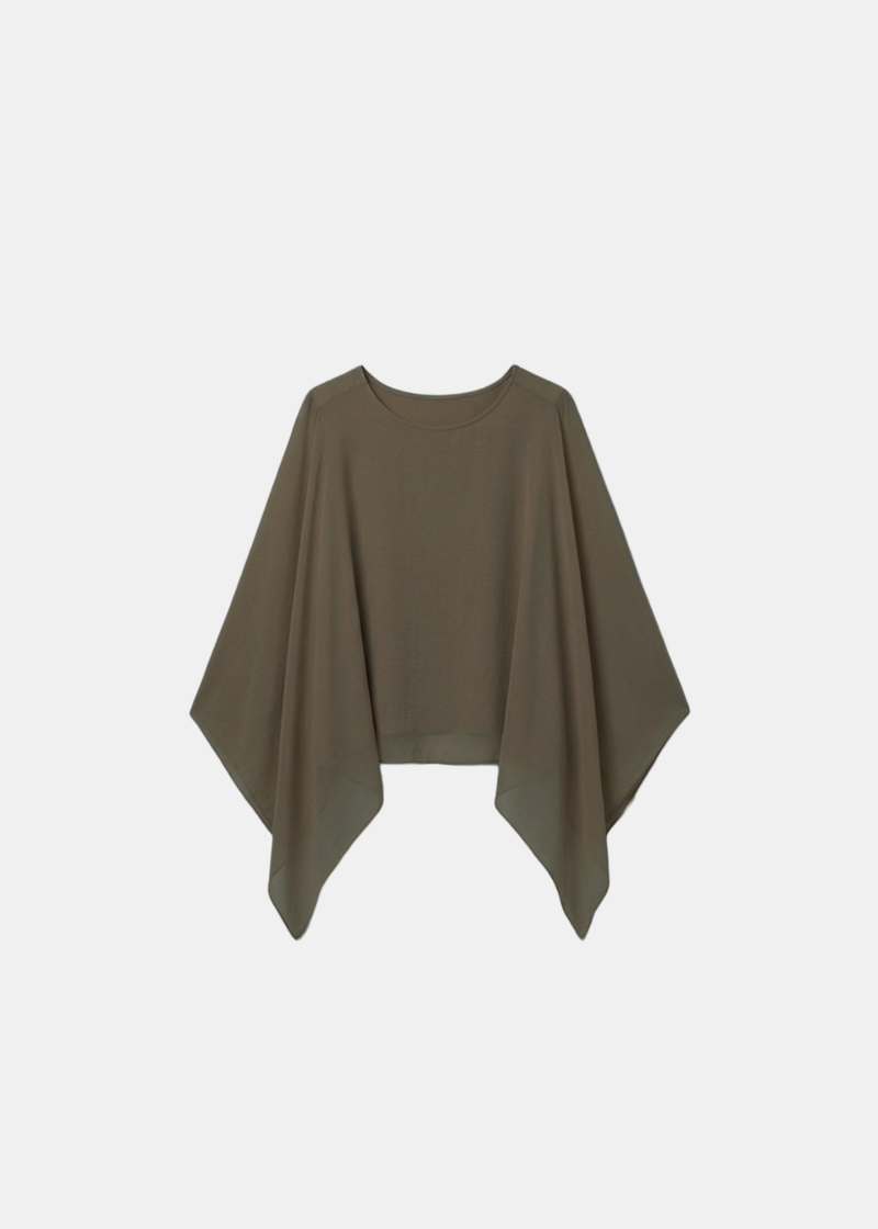 Silk Batwing Blouse With Lining
