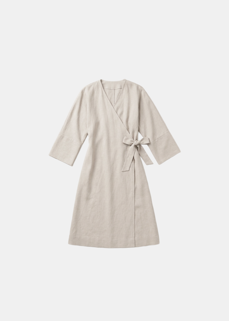 Long Sleeve Wrap Dress