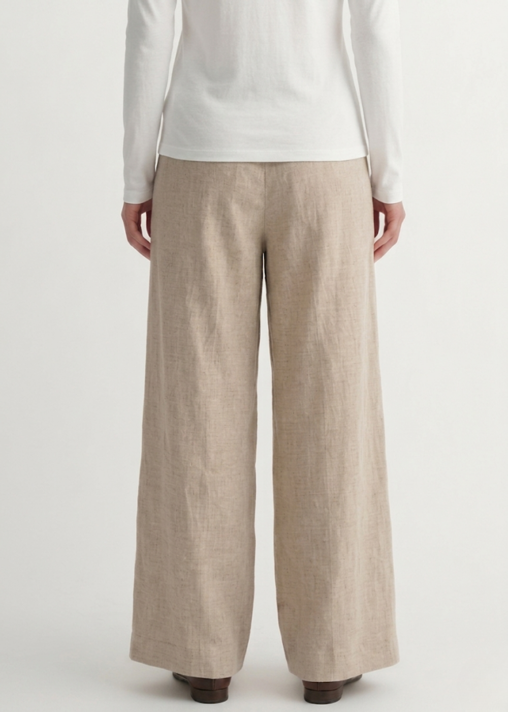 Linen Trousers - Beige