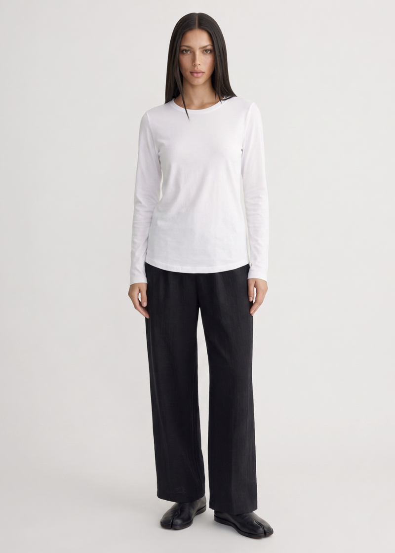 Linen Trousers - Black