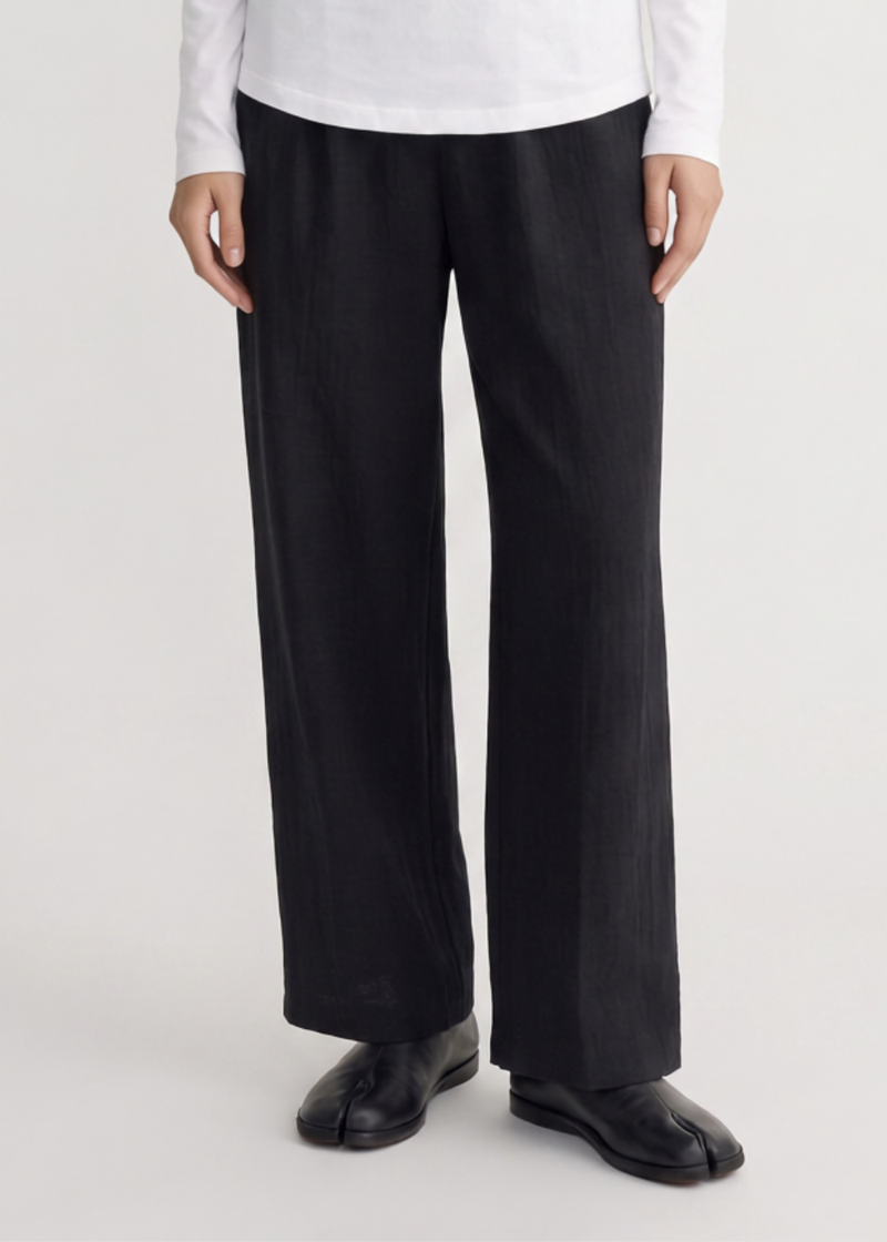 Linen Trousers - Black