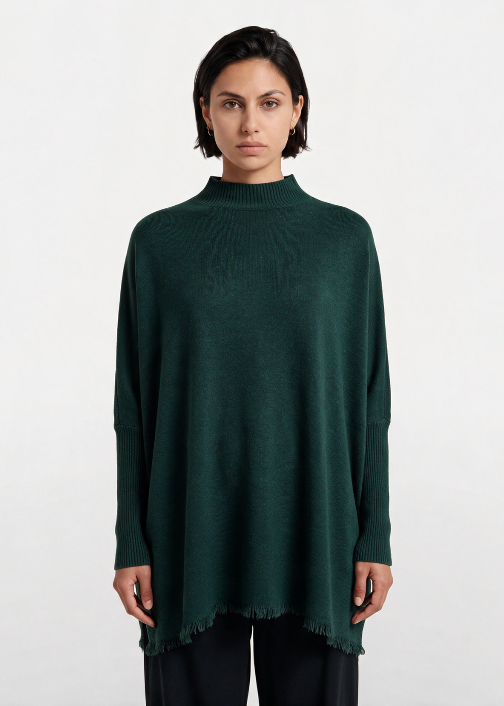 Premium Fine Knit Jumper Forest Green