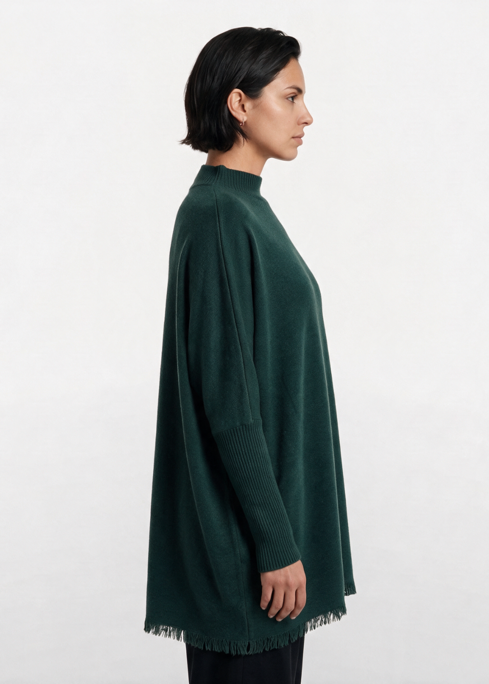 Premium Fine Knit Jumper Forest Green