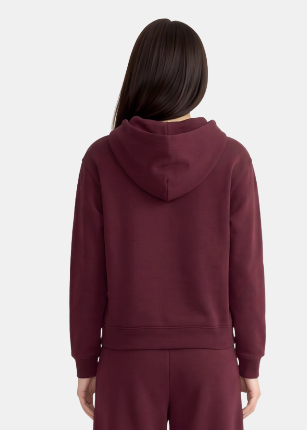 wine — model wearing pullover
