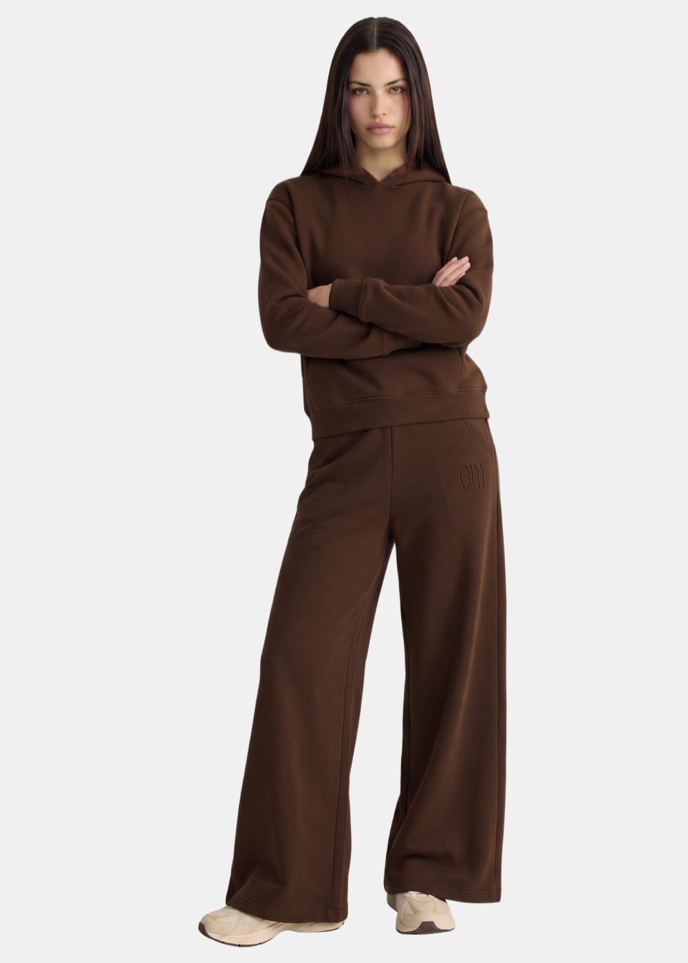 chocolate — model wearing pullover