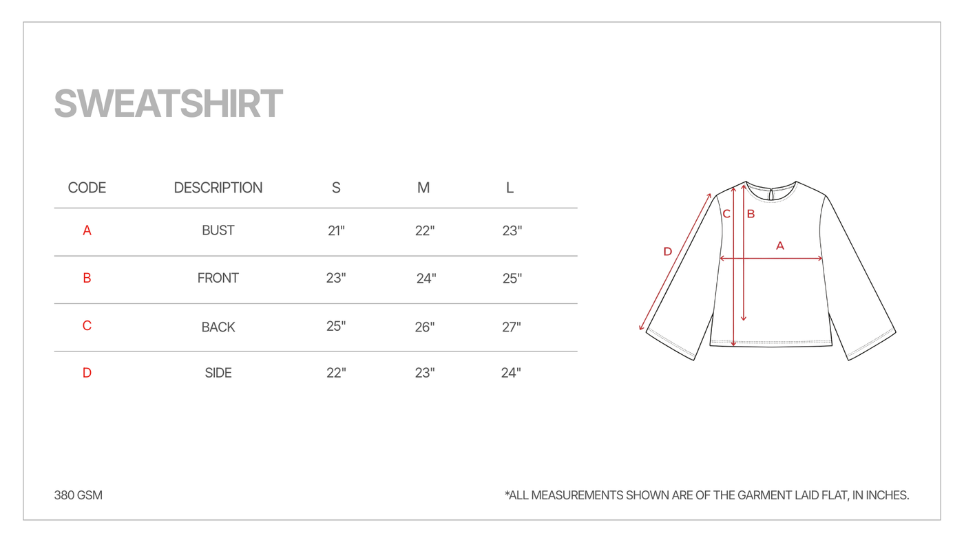 FLARED BLOUSE size guide