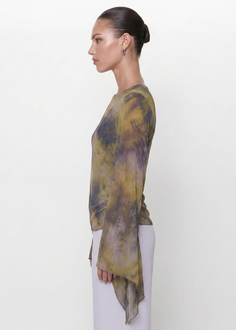 Marble Print Blouse
