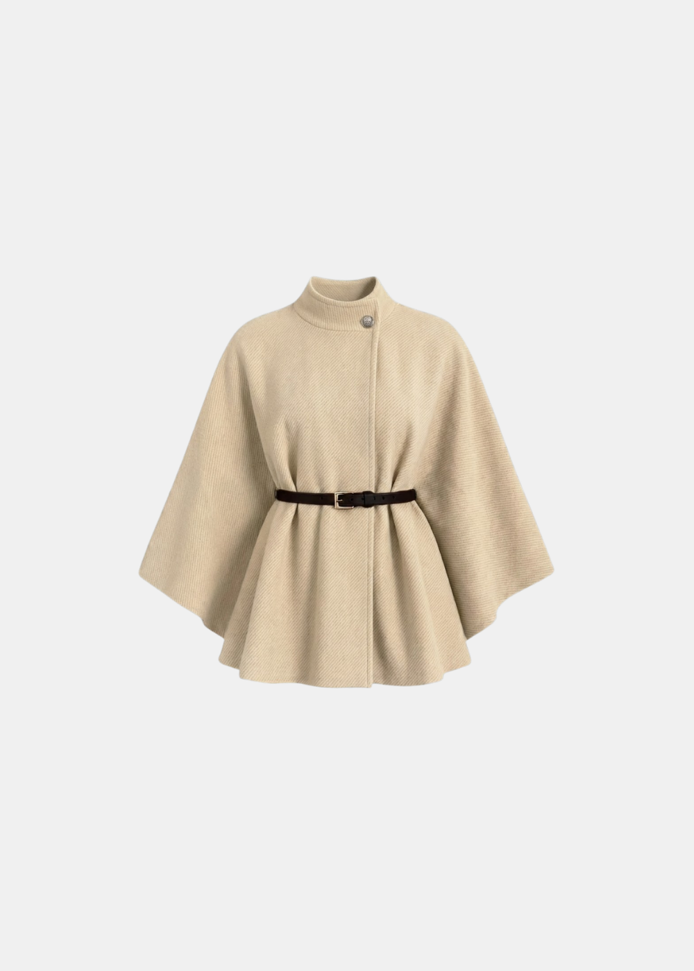 Veste cape avec ceinture