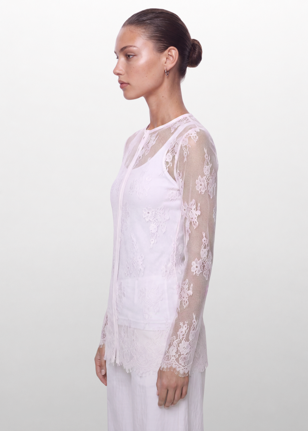 LACE BLOUSE WHITE
