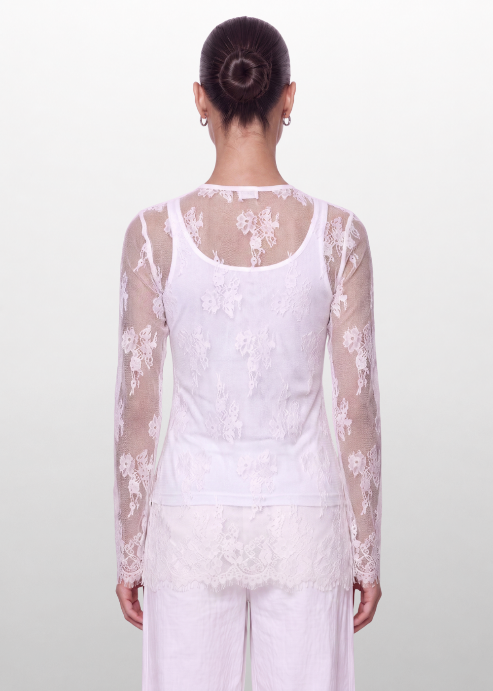 LACE BLOUSE WHITE