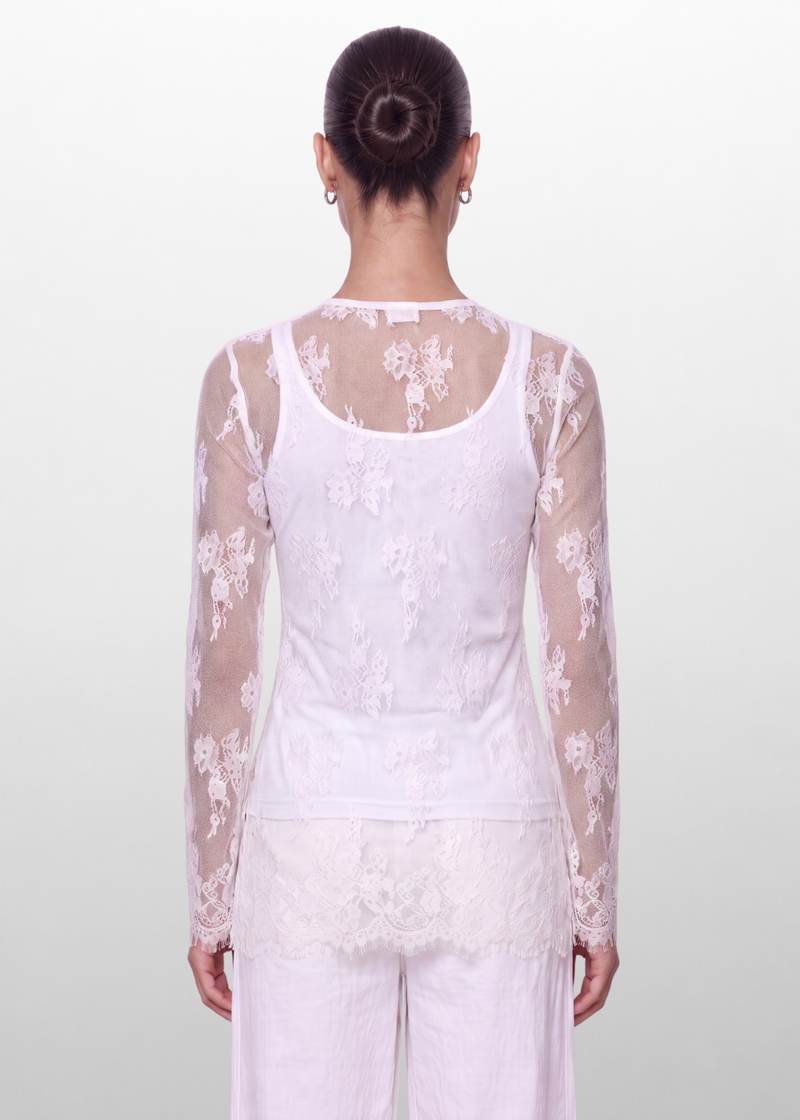 LACE BLOUSE WHITE