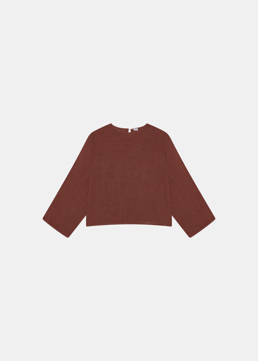 Slit Sleeve Blouse - Burnt Orange