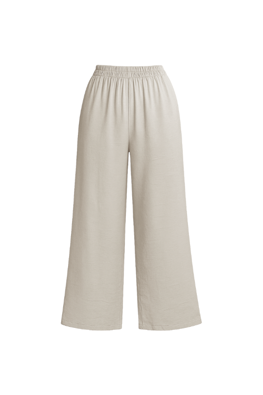 Linen Trousers - Beige