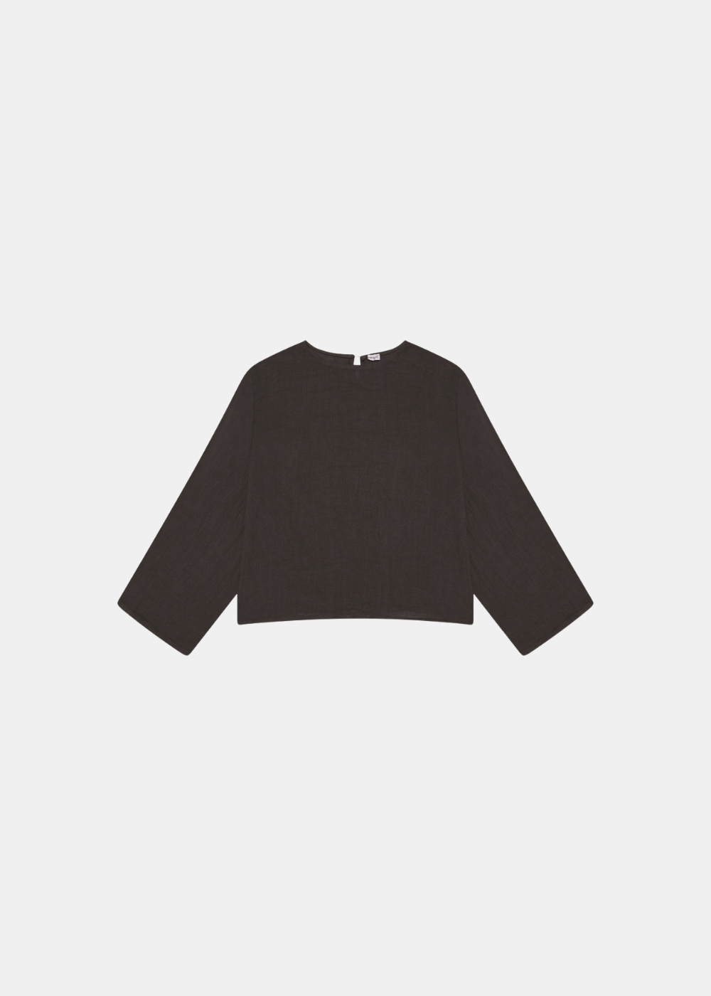 Slit Sleeve Blouse - Chocolate