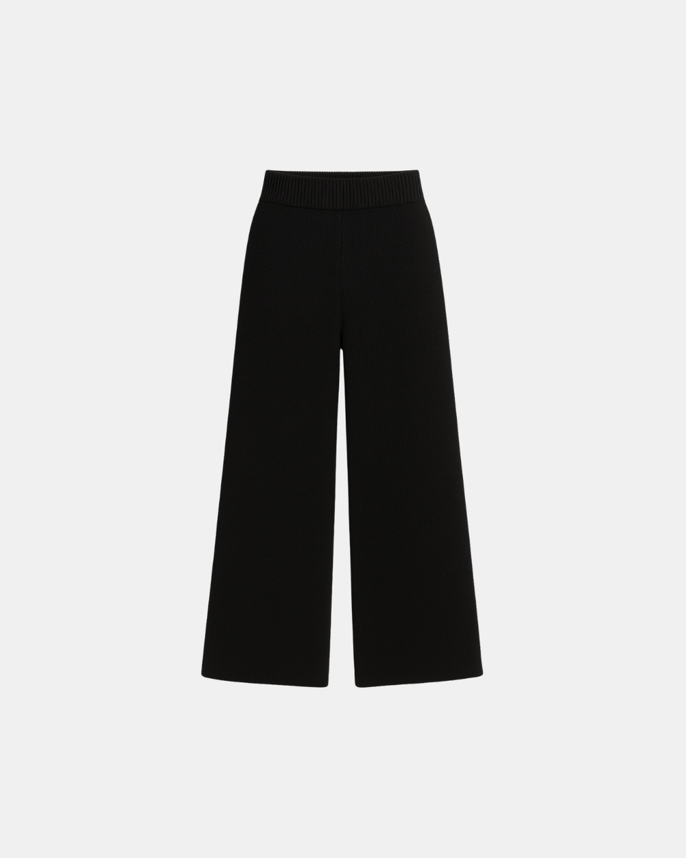 Basic Knitted Trouser Black