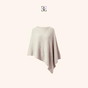 emlavish Asymmetrical Knitted Cape Poncho
