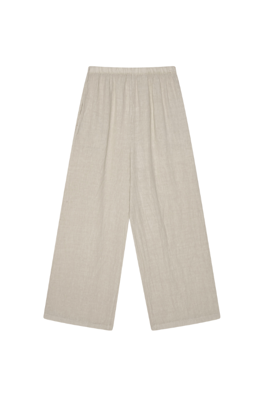 Linen Trousers - Beige