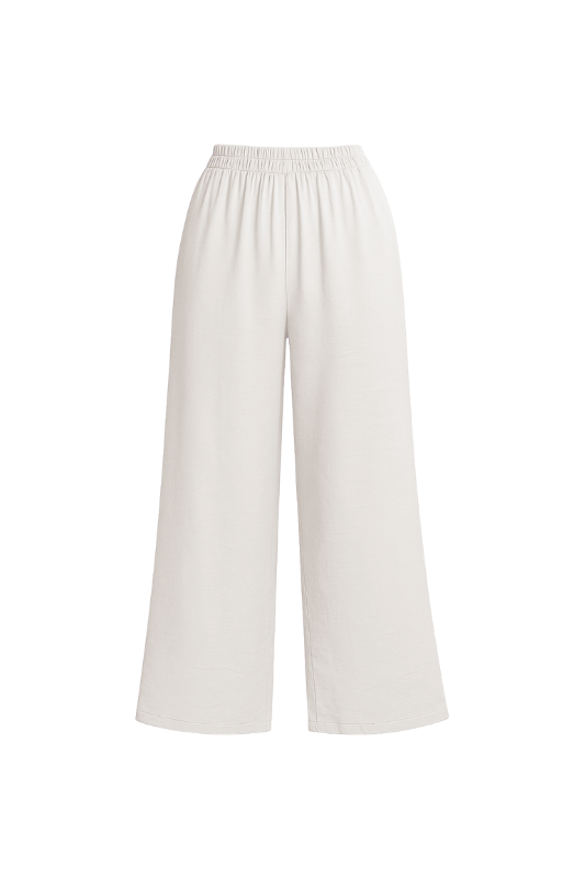 Linen Trousers - White
