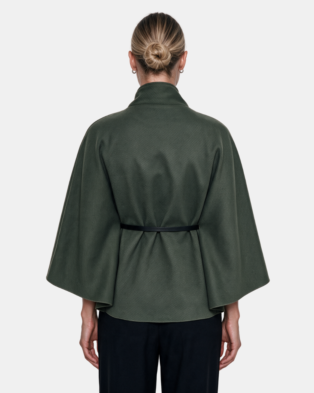 i*r様 HEVE Layer Cape BL Black タグ付き新品未使用 Cape Jacket With Belt | Belted Cape Coat | emlavish