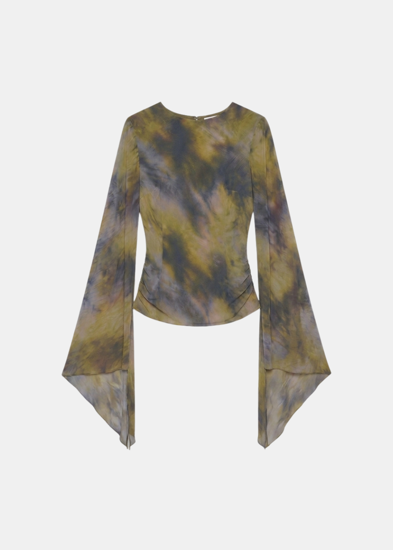 Marble Print Blouse