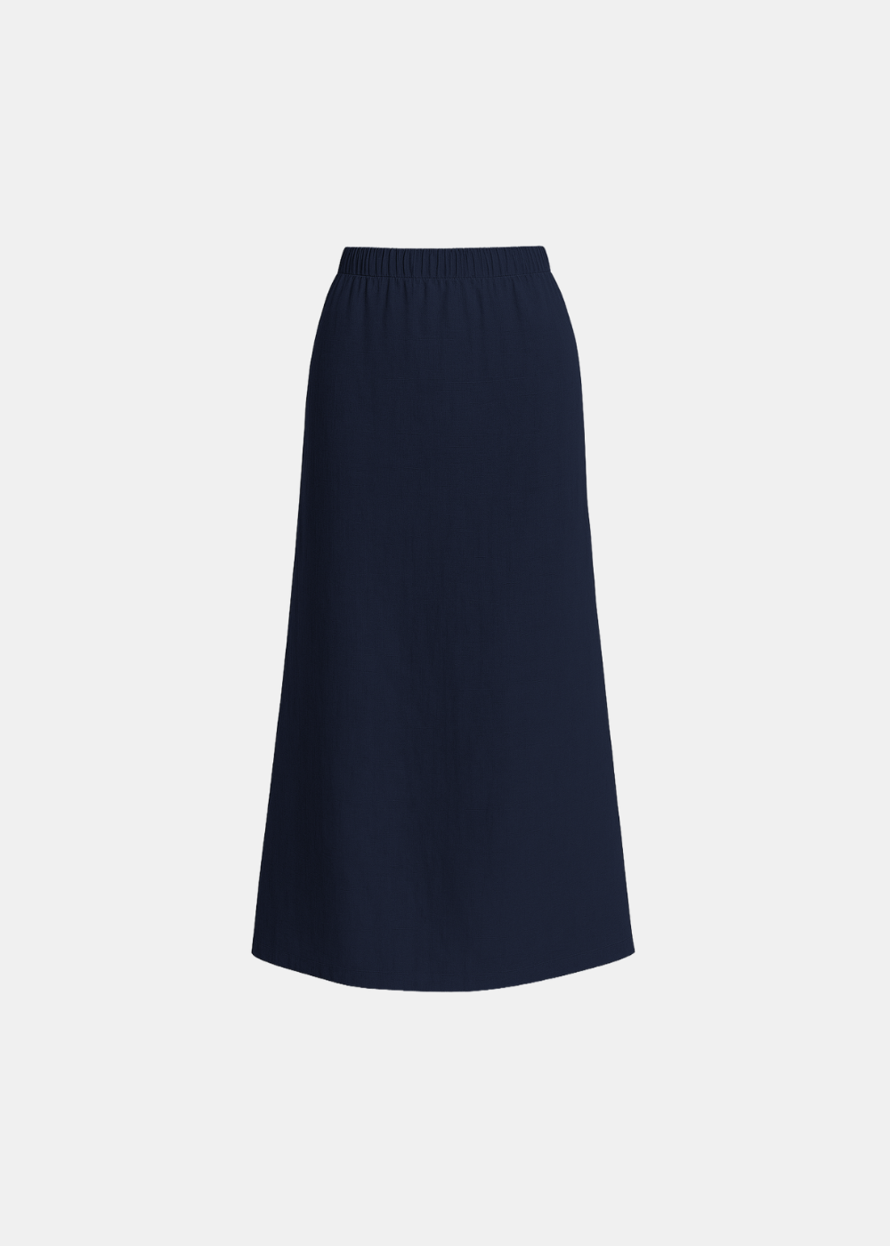 Linen Blend A-Line Maxi Skirt