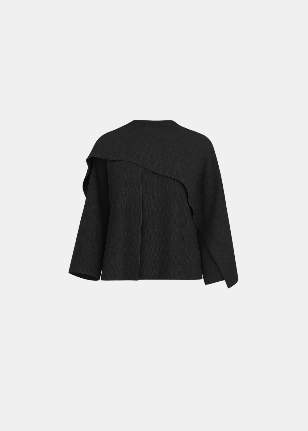 Veste cape en tricot
