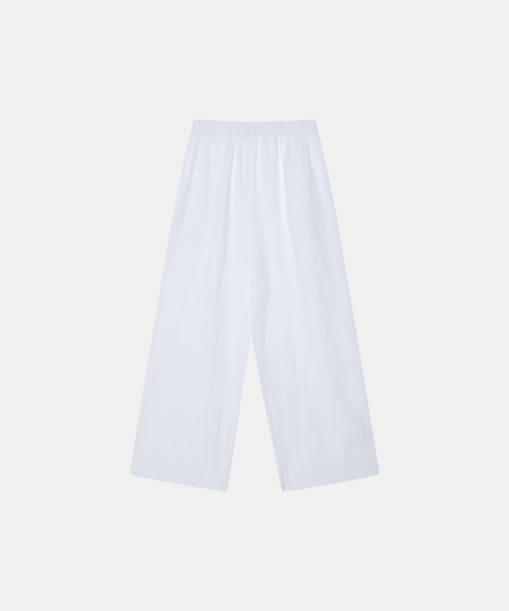 Linen Trousers - White