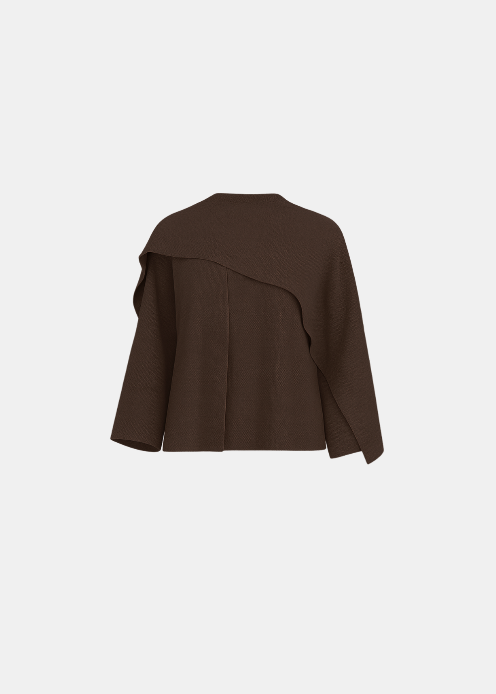 Veste cape en tricot