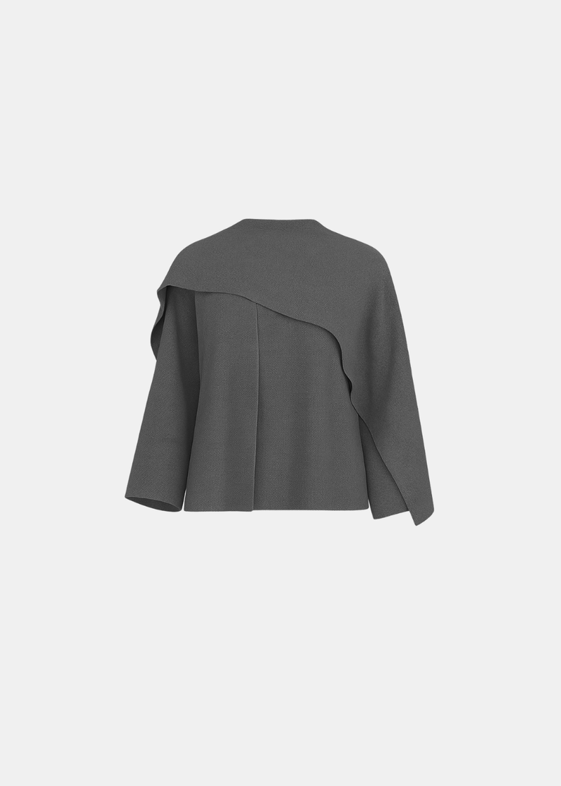 Veste cape en tricot