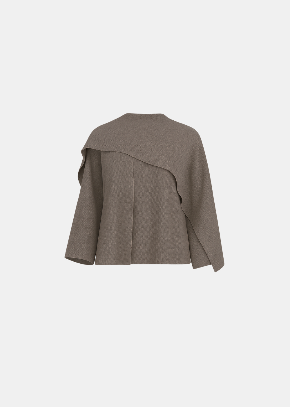 Veste cape en tricot